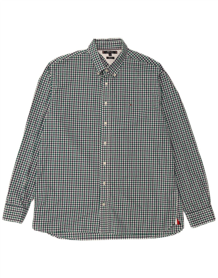 Tommy Hilfiger Chemise coupe régulière pour homme 2XL en coton vichy multicolore
