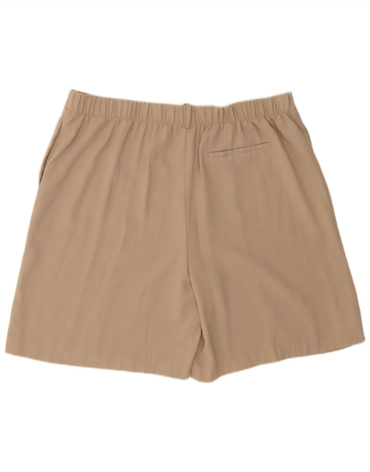 Marks & Spencer Womens Chino Shorts UK 20 2XL W42 Beige Polyester