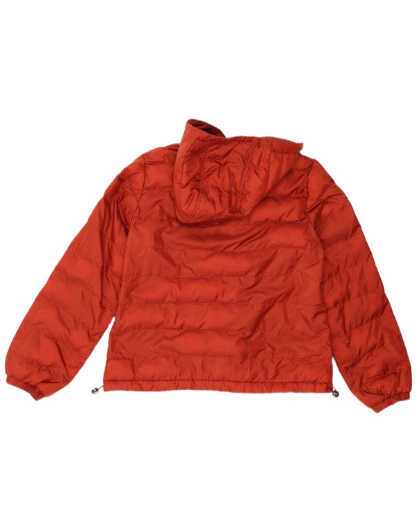 Giacca imbottita con cappuccio da donna Levi's UK 10 piccola rossa in poliestere