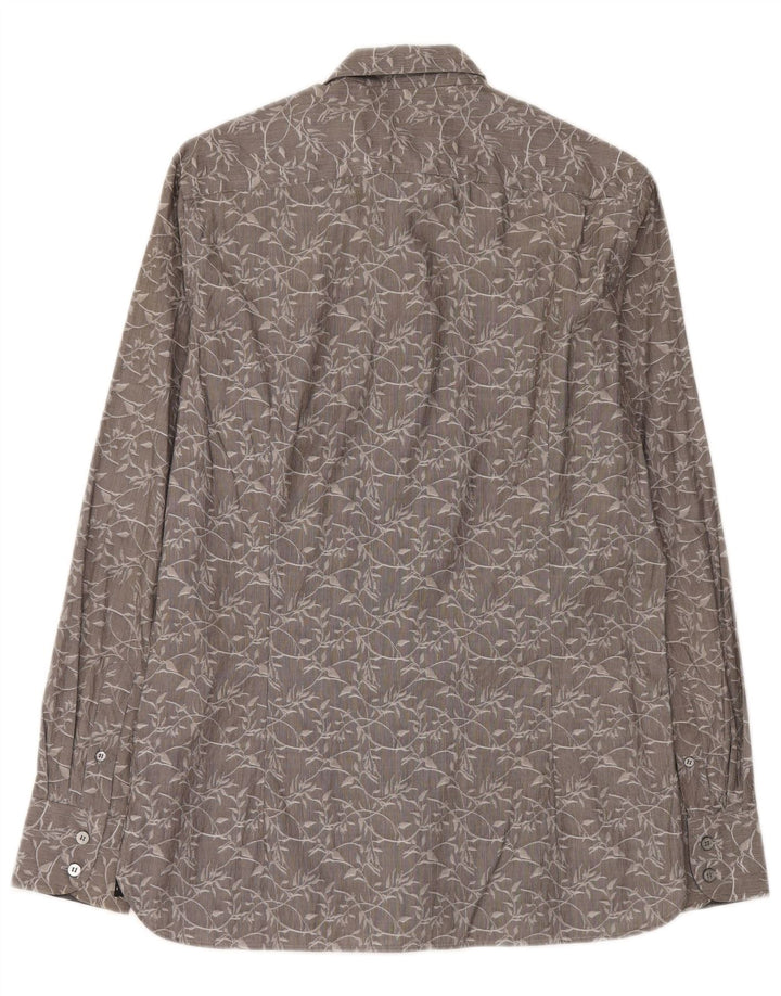 Ted Baker Herreskjorte str. 3 Medium Grey Floral