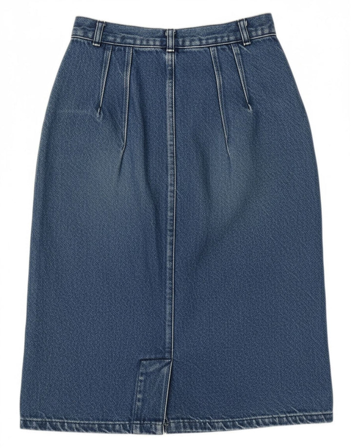 VINTAGE Womens Denim Skirt W24 XS Blue