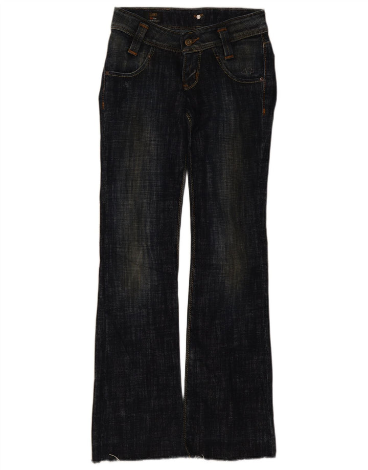 Lee Womens Leola Bootcut Jeans W26 L33 Navy Blue Cotton