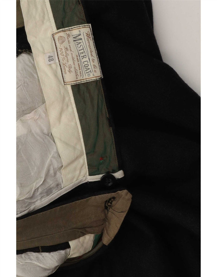 Męskie spodnie garniturowe Master Coat IT 48 Medium W32 L29 Szara wełna