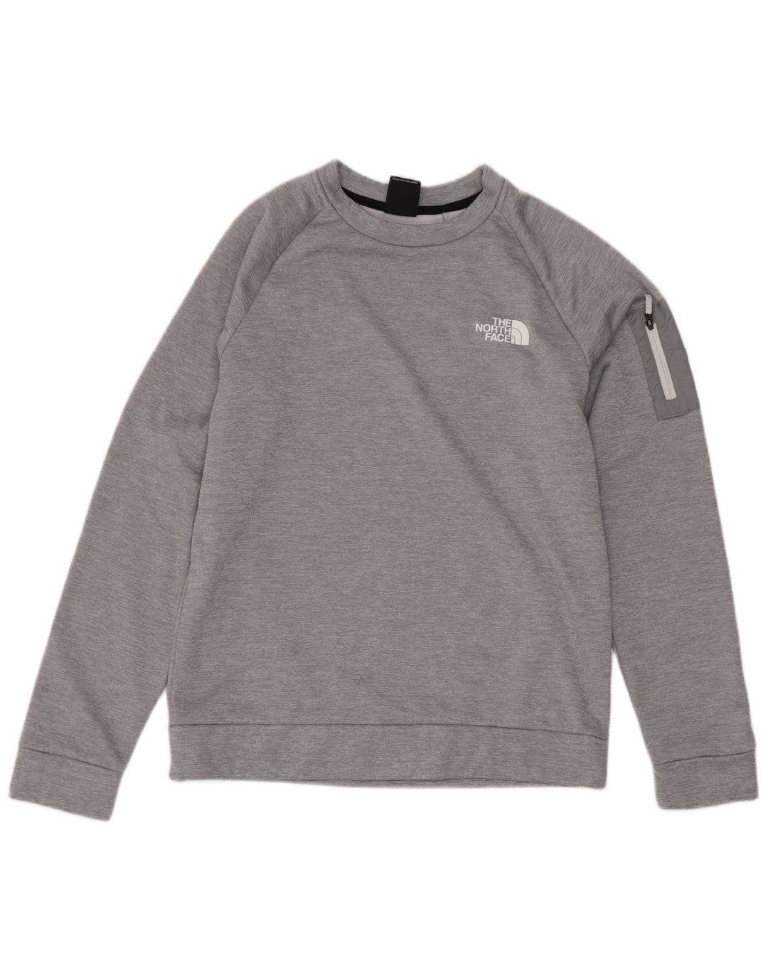 The North Face Boys Sweatshirt Jumper 14-15 Years XL Grey Polyester