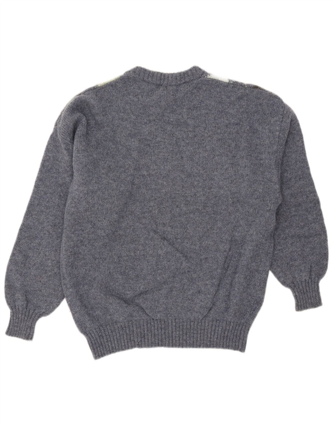 Maglione Trussardi Uomo Girocollo Maglione Blu Medio Argyle/Diamante Lana