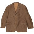 San Remo Herre 3 Knapper Slim Blazer Jakke IT 58 4XL Brun Viscose