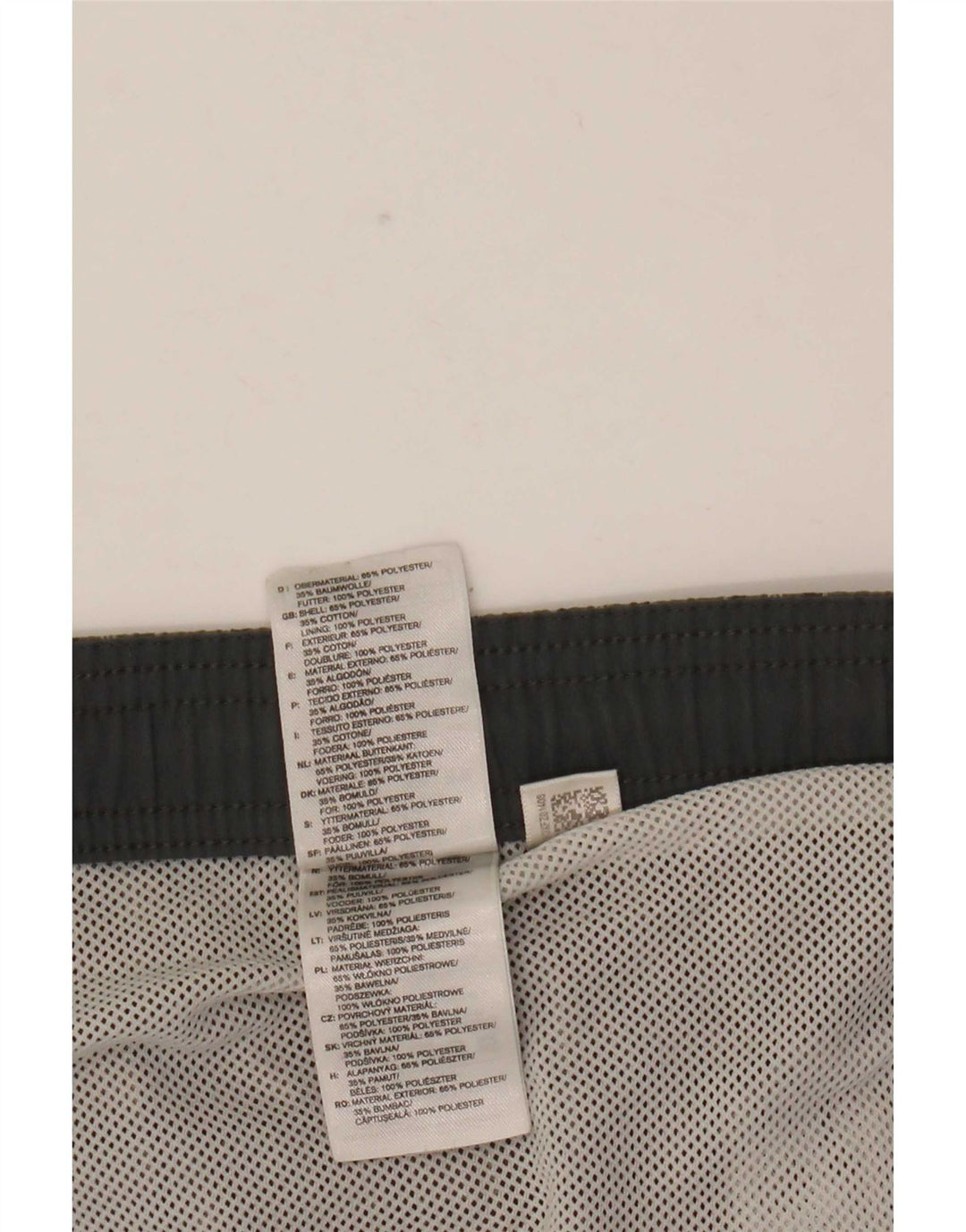 Adidas Mens Swimming Shorts Large Grey Check Polyester
