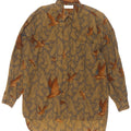 Millibar Herreskjorte Stor Beige Paisley Bomuld
