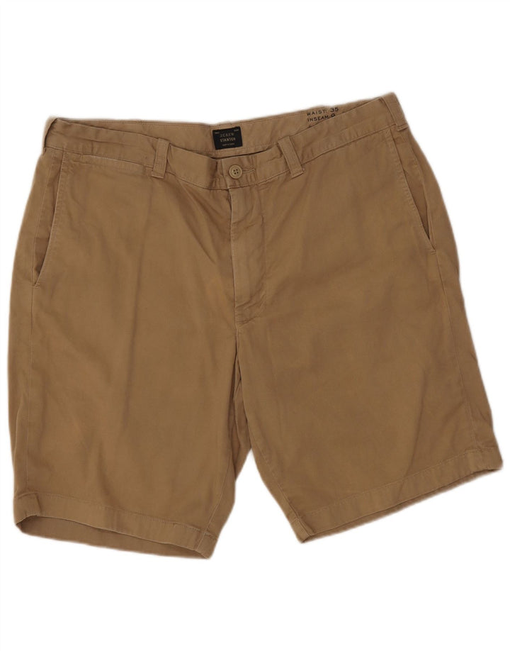 J. Crew Mens Stanton Chino Shorts W35 Large Beige Cotton