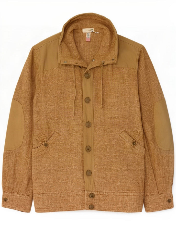 Tuareg Womens Bomber Jacket UK 38 Medium Brown Colourblock Cotton
