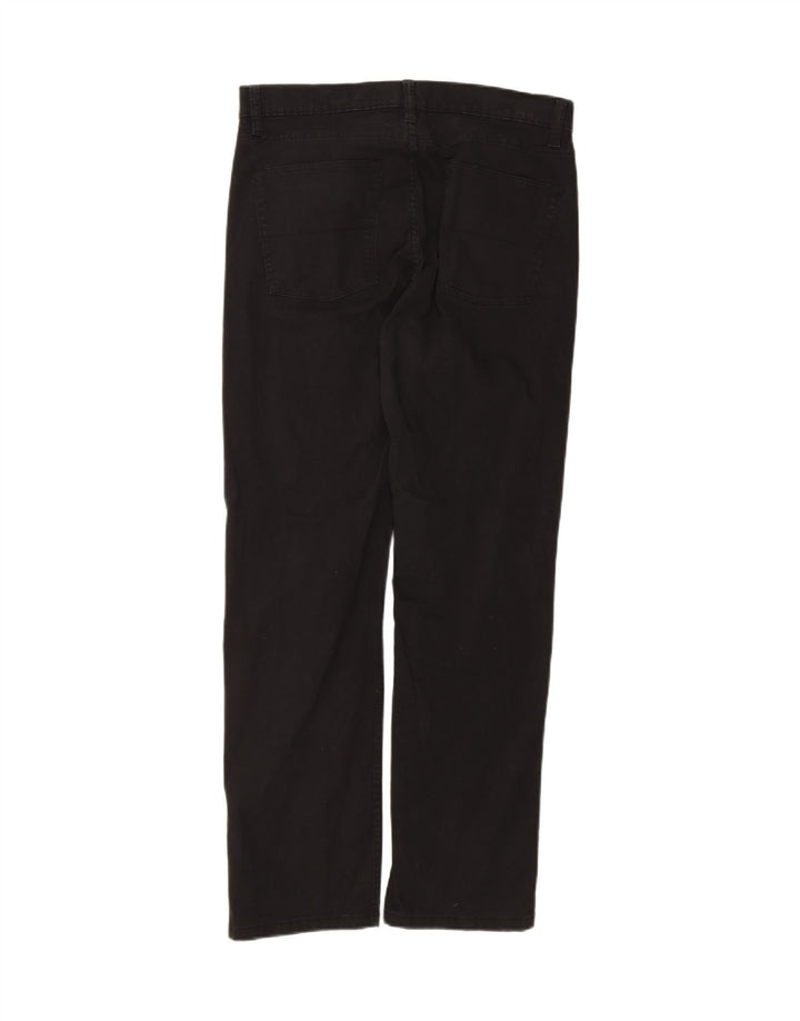 CHAPS Mens Straight Casual Trousers W32 L32 Black Cotton Vintage Chaps and Second-Hand Chaps from Messina Hembry 