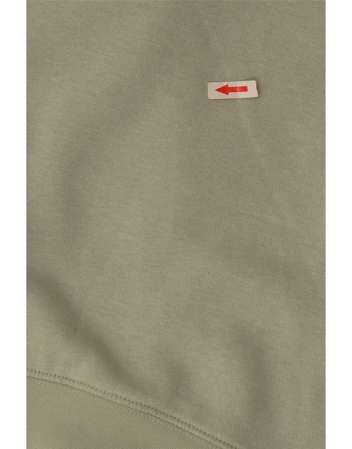 Nike Womens Oversized Sweatshirt Jumper UK 10 Small Green Cotton