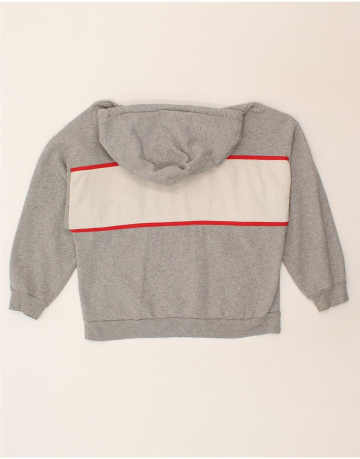 LEVI'S Mens Graphic Hoodie Jumper Small Grey Colourblock Cotton Vintage Levi's and Second-Hand Levi's from Messina Hembry 