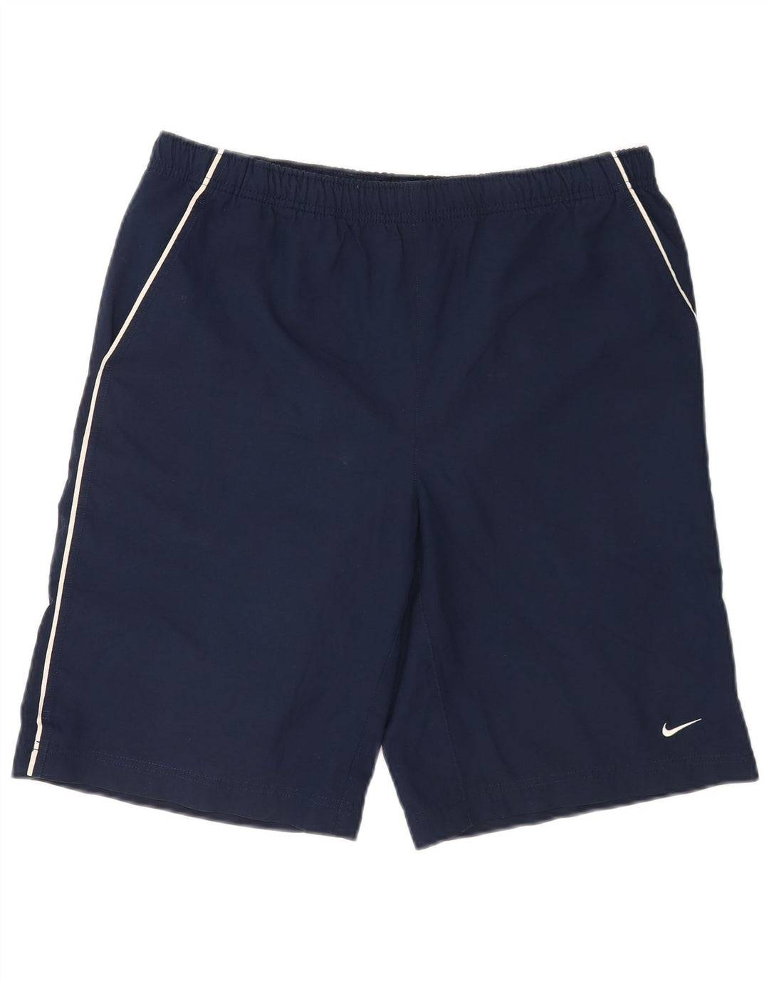 Pantaloncini sportivi Nike da uomo con grafica regolare, medi, blu navy, poliestere, sportivi