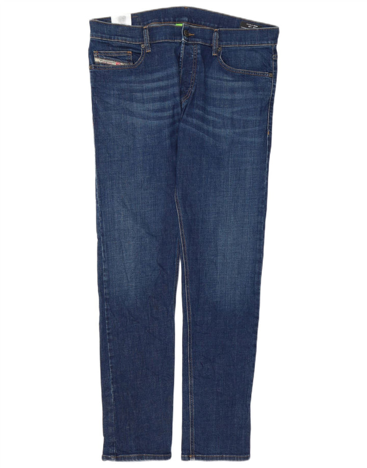 Diesel Mens D-Luster Stretch Slim Jeans W34 L32 Blue Cotton