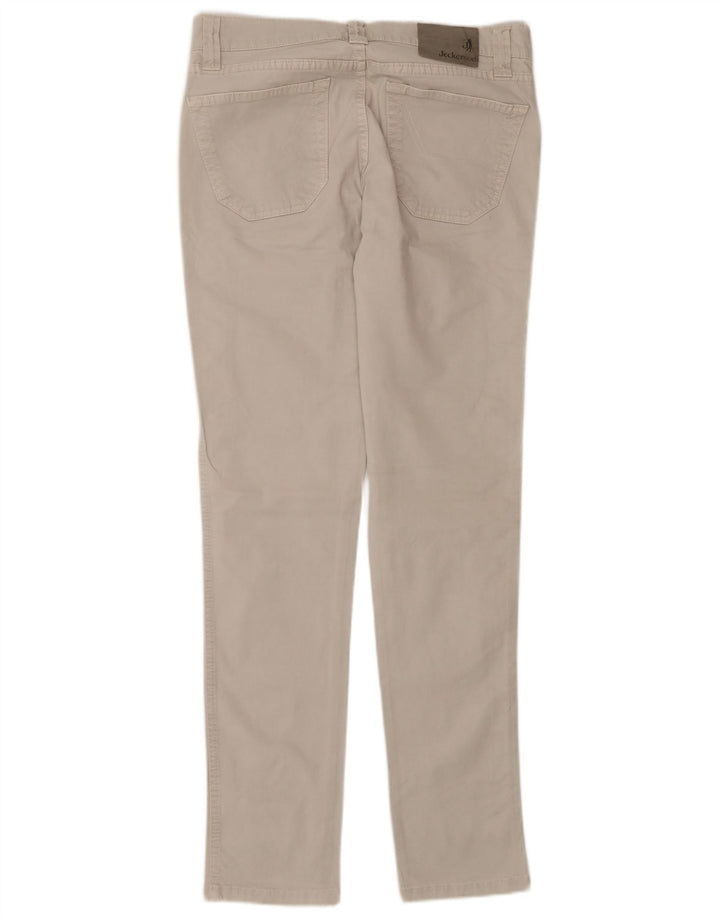 Jeckerson Mens Slim Jeans W30 L30 Beige Cotton