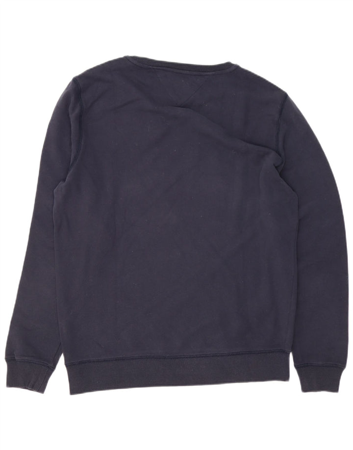 Tommy Hilfiger Mens Sweatshirt Jumper Large Navy Blue Cotton