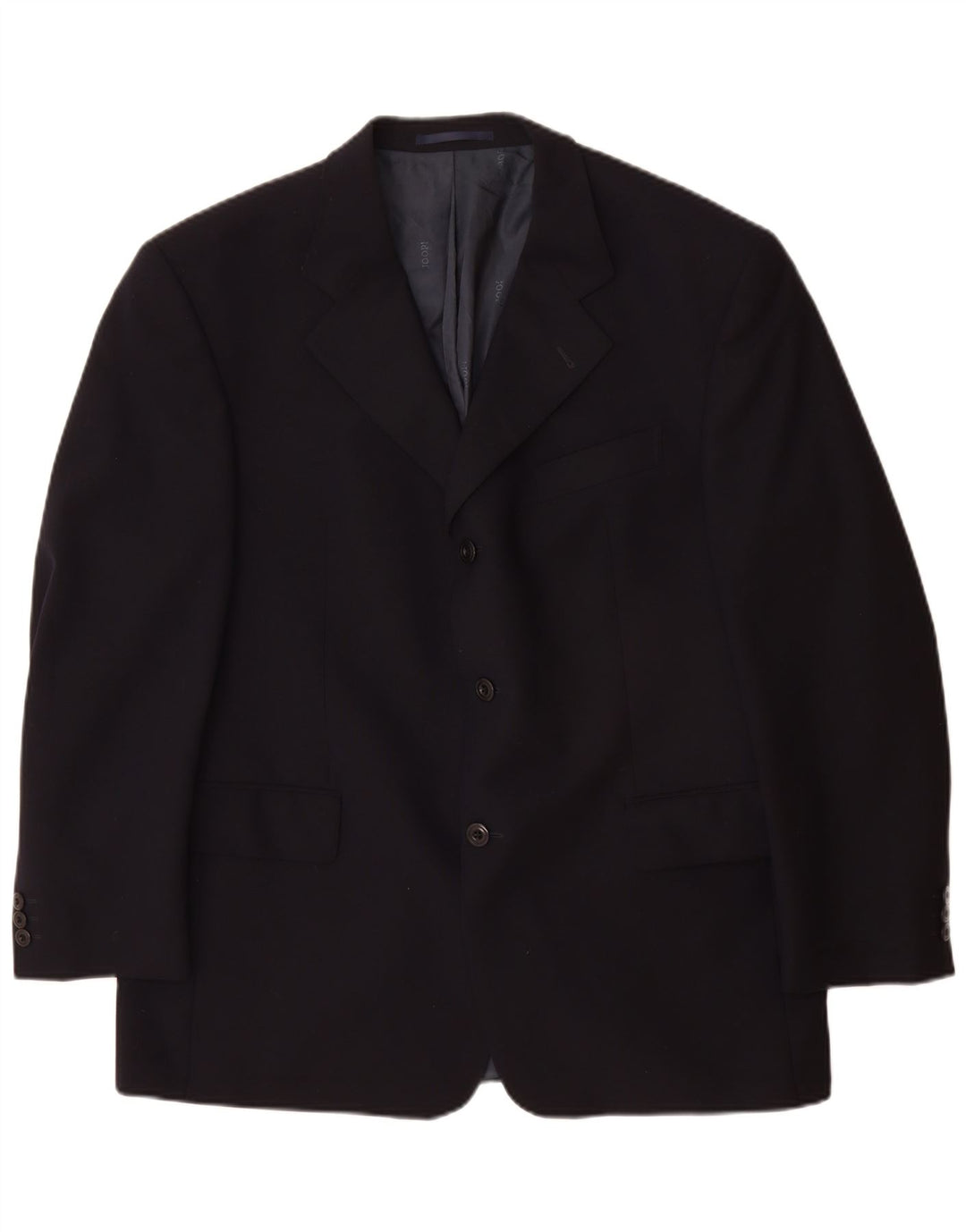 Cerruti 1881 Herren 3-Knopf-Blazerjacke UK 40 Große marineblaue Schurwolle