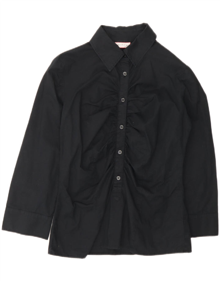 MAX & CO. Womens Shirt IT 44 Medium Black Cotton Vintage Max & Co. and Second-Hand Max & Co. from Messina Hembry 