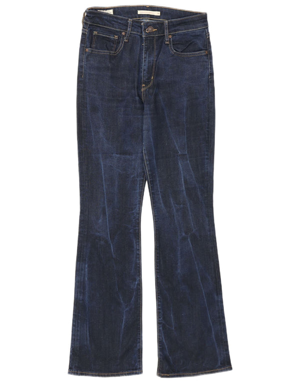 Levi's Damen 725 High Rise Bootcut Jeans W29 L30 Marineblaues Lyocell