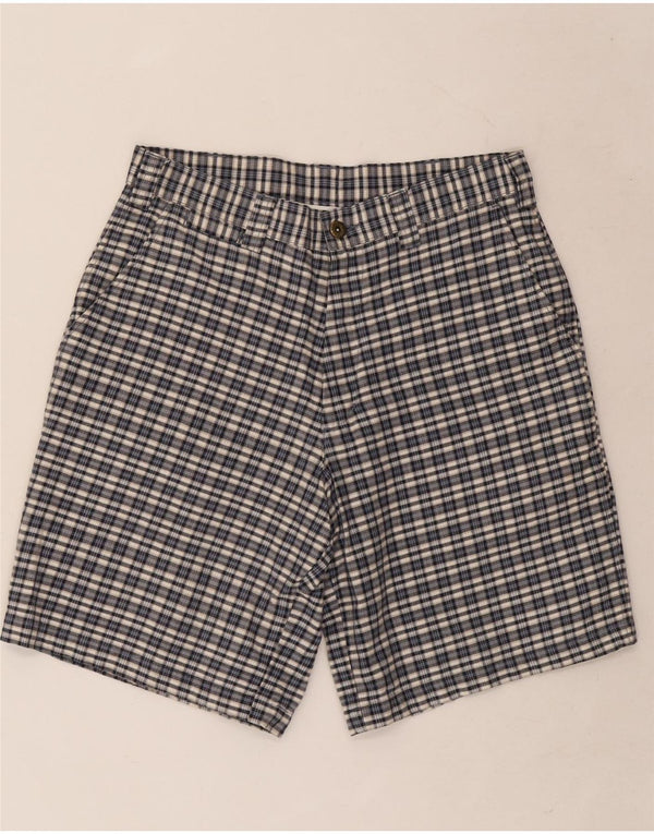Lee Mens Dungarees Chino Shorts W30 Medium Blue Check