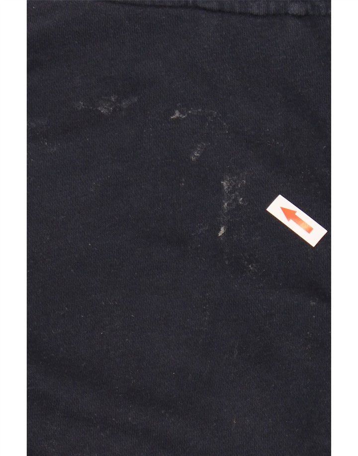 Adidas Mens Zip Hoodie Sweater Medium Navy Blue Cotton
