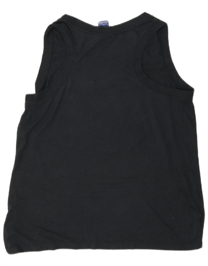Nike Dame Grafisk Vest Top UK 16 Large Navy Blue