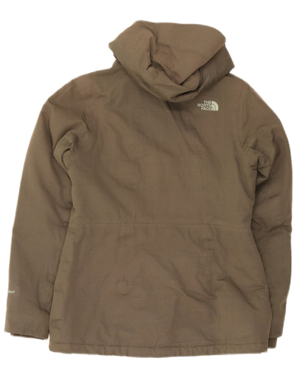 The North Face Womens Hooded Oversized Windbreaker Jacket UK 10 Small Khaki