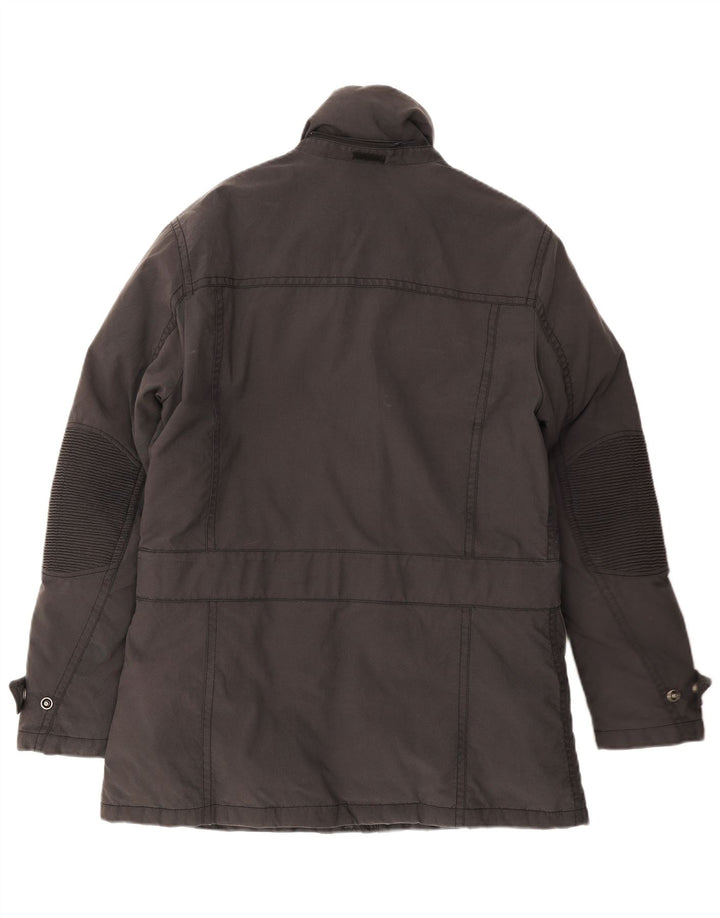 Invicta Herren Wattierte Jacke UK 40 Large Graues Nylon