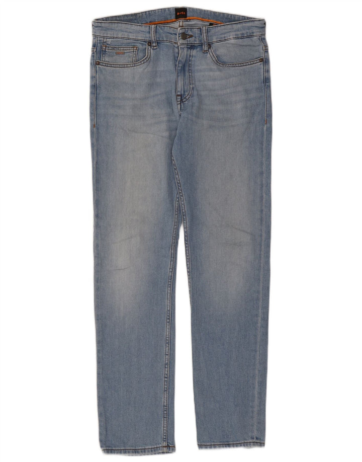 Hugo Boss Jean Slim W30 L32 Bleu Coton Homme
