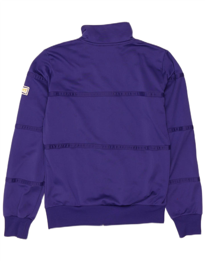 Carhartt Damen-Trainingsanzug-Oberteiljacke UK 10 Small Purple Chevron Polyester
