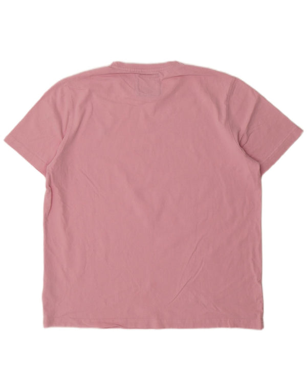 Crew Clothing Mens T-Shirt Top XL Pink Cotton