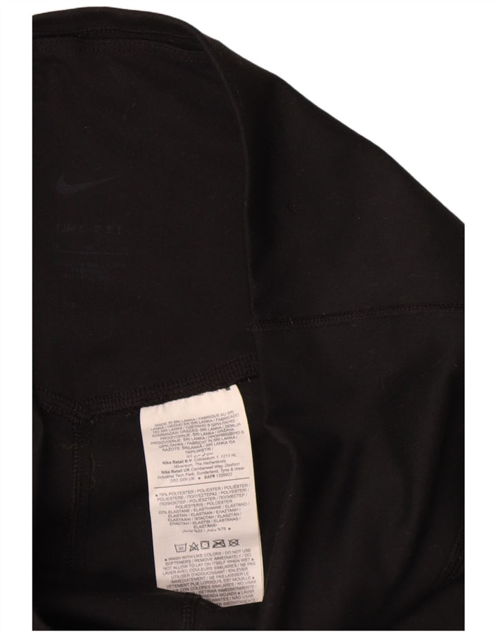 Nike Dame Leggings UK 12 Medium Sort Polyester