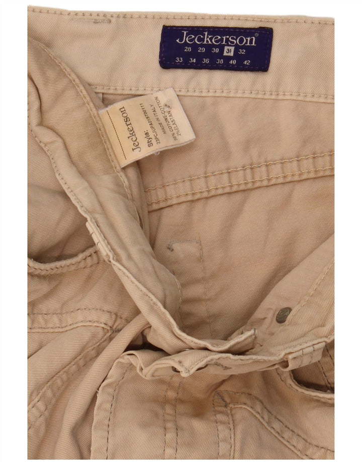 Jeckerson Mens Casual Shorts W31 Medium  Beige