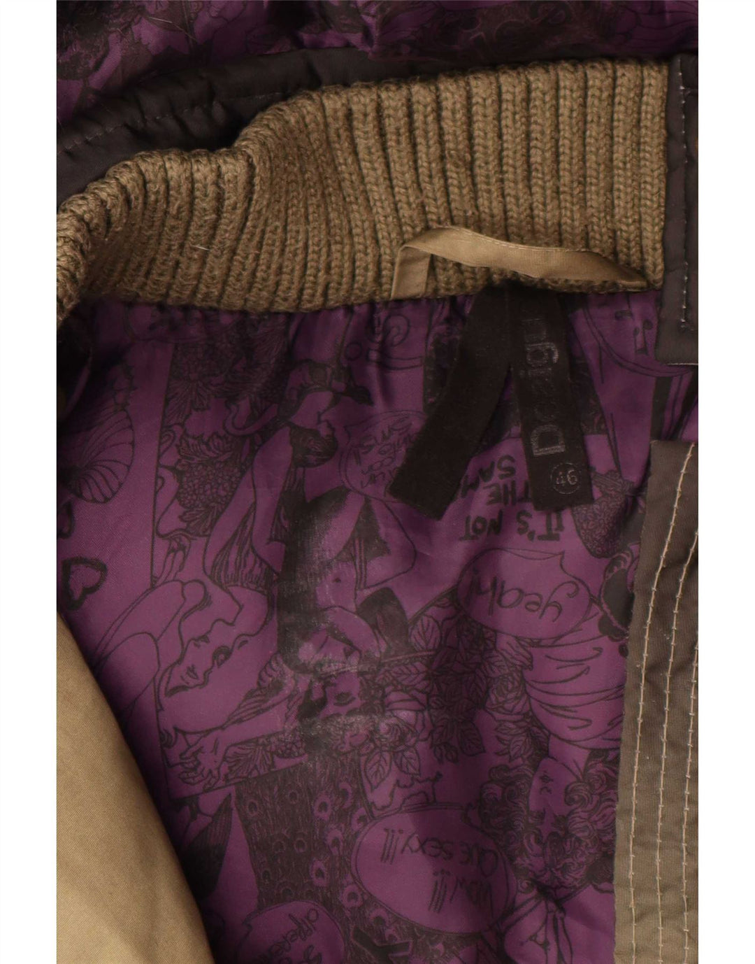 Desigual Veste matelassée graphique surdimensionnée pour femme EU 46 XL Multicolore