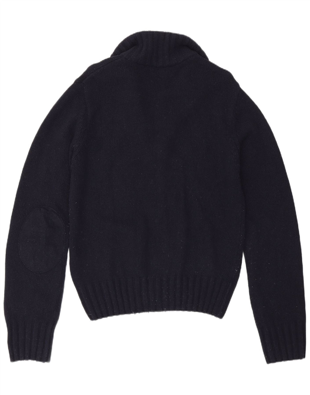 La Martina Mens Cardigan Sweater Small Navy Blue Virgin Wool