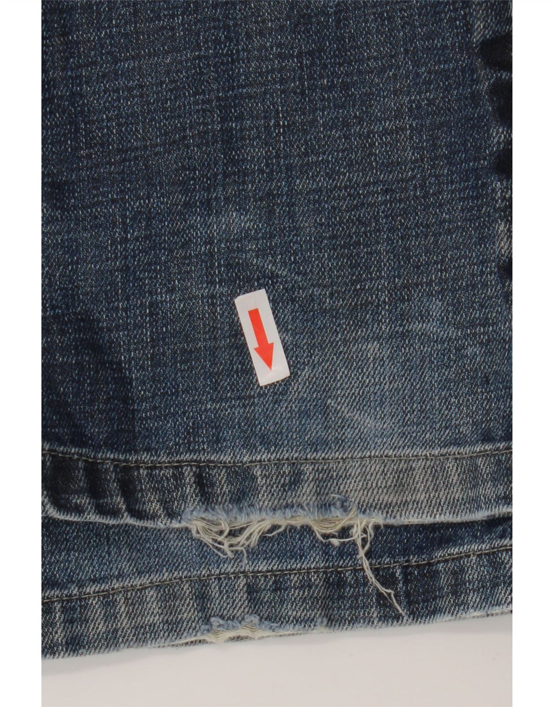 Springfield Mens Graphic Straight Jeans W28 L30 Blue Cotton
