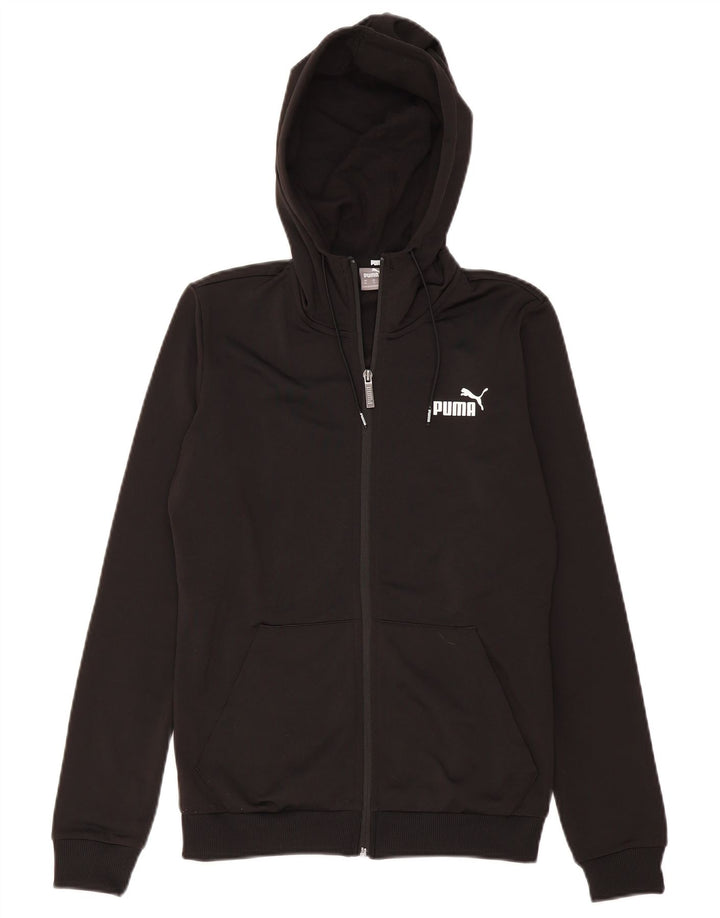 Ανδρικό πουλόβερ με κουκούλα με φερμουάρ PUMA XS μαύρο πολυεστέρα