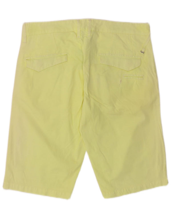 Gas Herren-Chinoshorts mit gerader Passform, W32, mittelgelbe Baumwolle