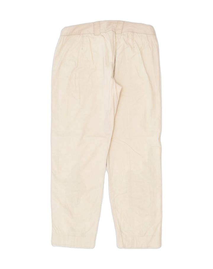 PENNY BLACK Womens Tapered Cropped Trousers UK 10 Small W30 L25 Beige | Vintage | Thrift | Second-Hand | Used Clothing | Messina Hembry 