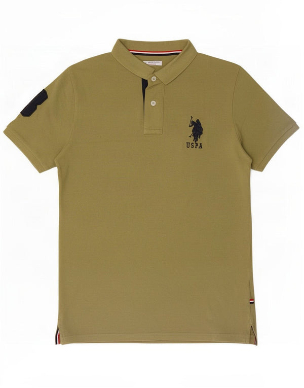 U.S. Polo Assn. Drenge grafisk skjorte 12-13 år Khaki Bomuld