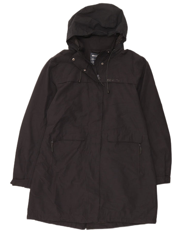 Jaqueta parka feminina com capuz Mountain Warehouse UK 18 XL algodão preto