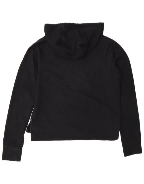 Damski sweter z kapturem Reebok Crop Graphic UK 10 Small, czarny, bawełniany