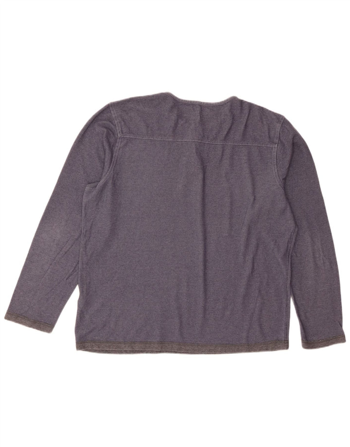 Dockers Hombre Top Manga Larga XL Azul Algodón
