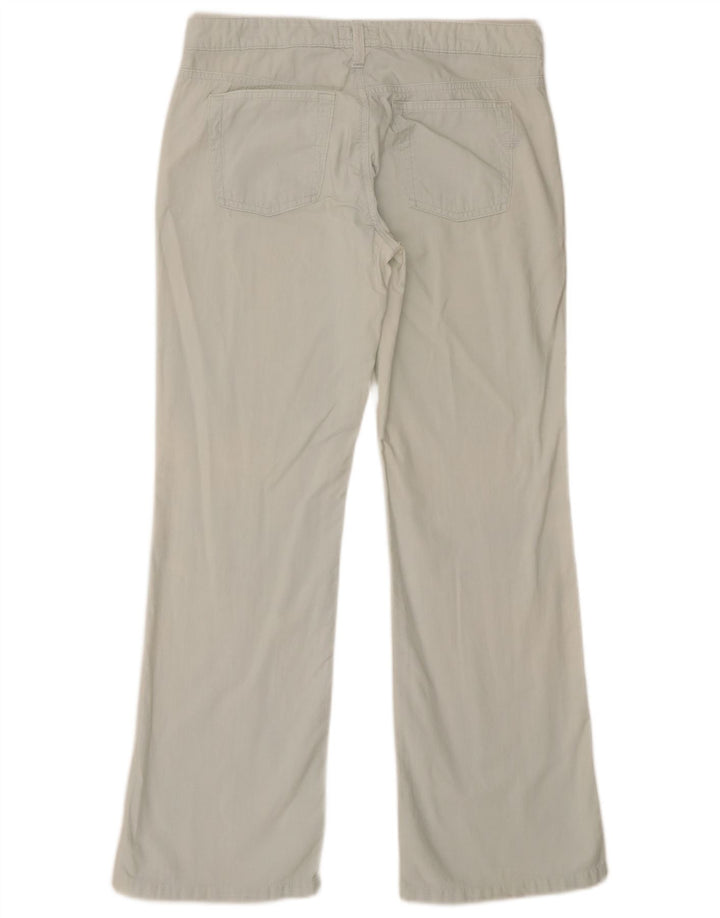 Armani Womens Bootcut Casual Trousers W27 L28 Blue Cotton