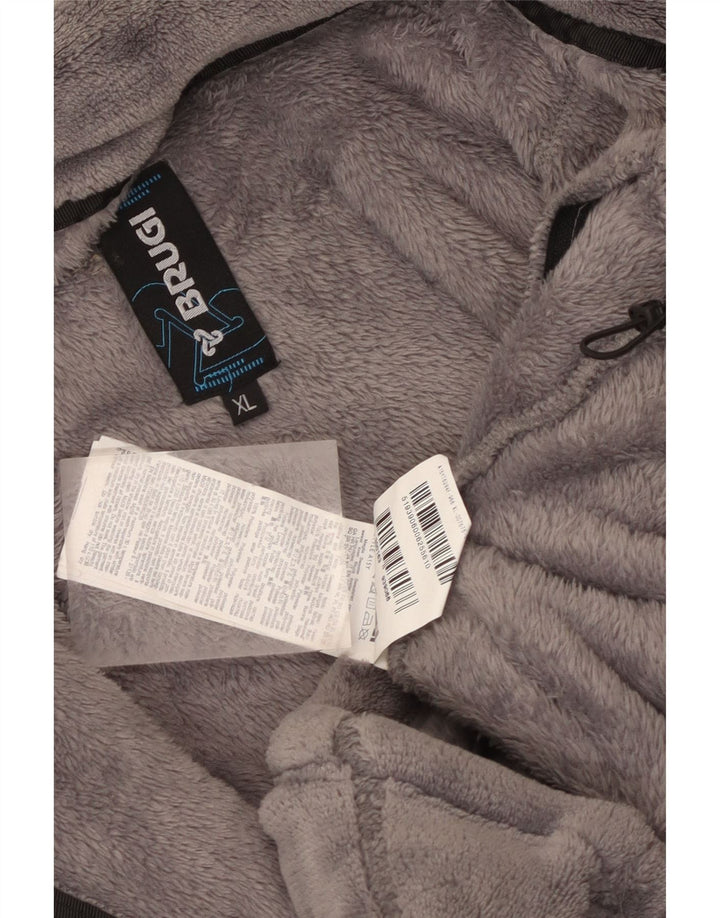 Brugi Herren Fleecejacke UK 42 XL Grau Polyester