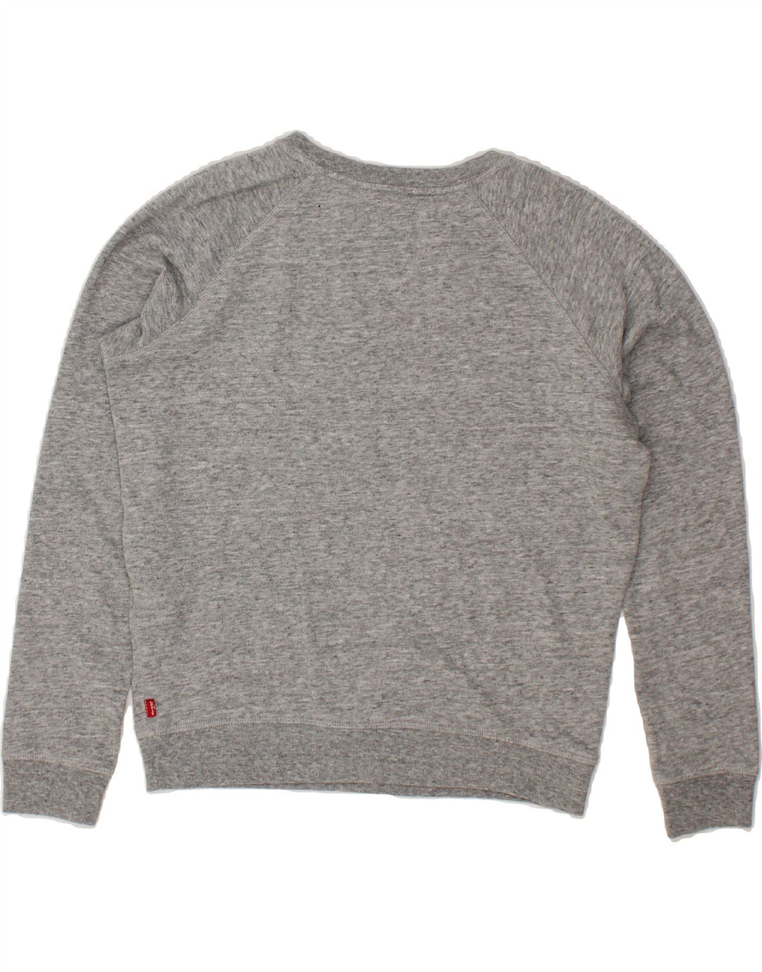 LEVI'S Womens Graphic Sweatshirt Jumper UK 14 Medium Grey Cotton Vintage Levi's and Second-Hand Levi's from Messina Hembry 