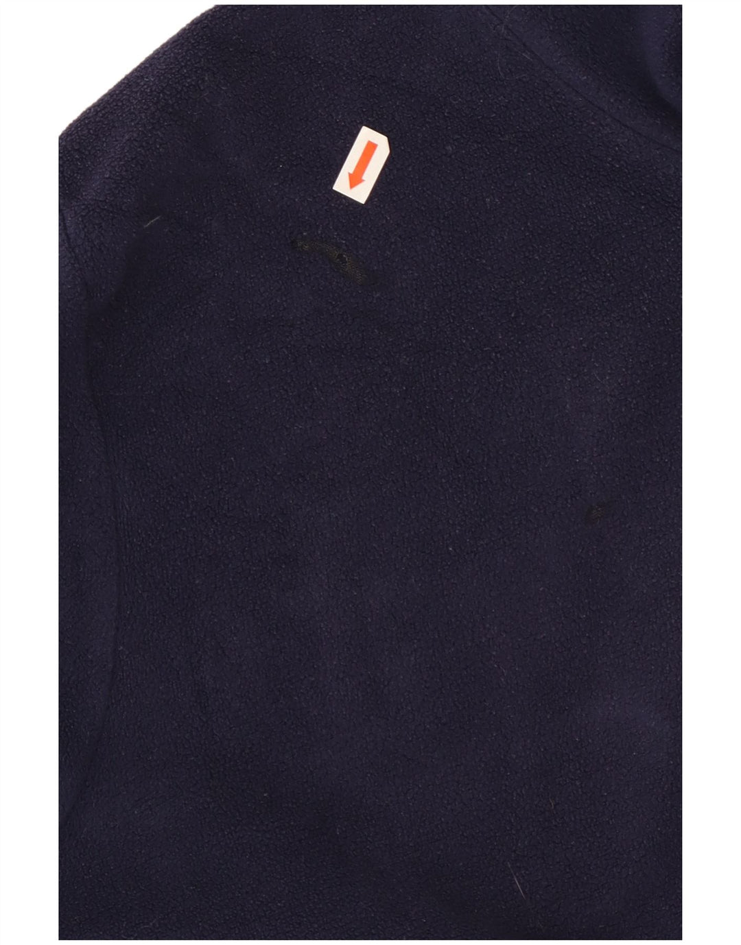 Kappa Herren-Fleecepullover mit Reißverschluss am Hals, groß, marineblaues Polyester
