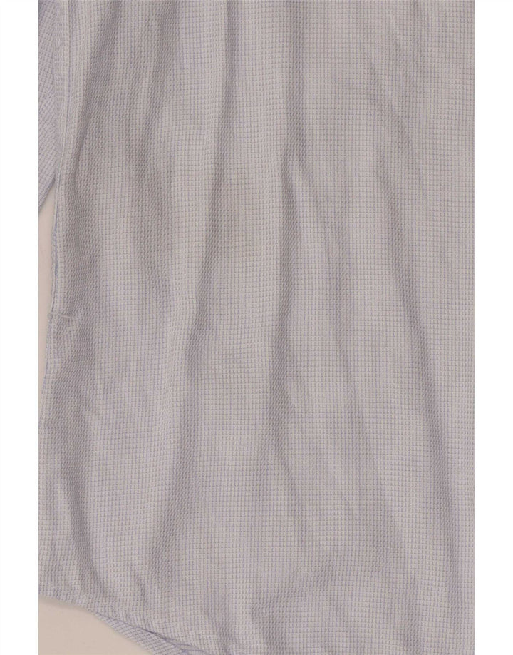 Jack & Jones Mens Shirt Size 42 Large Blue Check Cotton