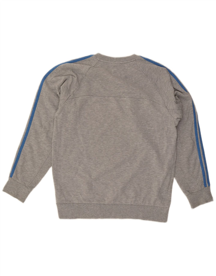 Adidas Herren Sweatshirt Pullover mittelgraue Baumwolle